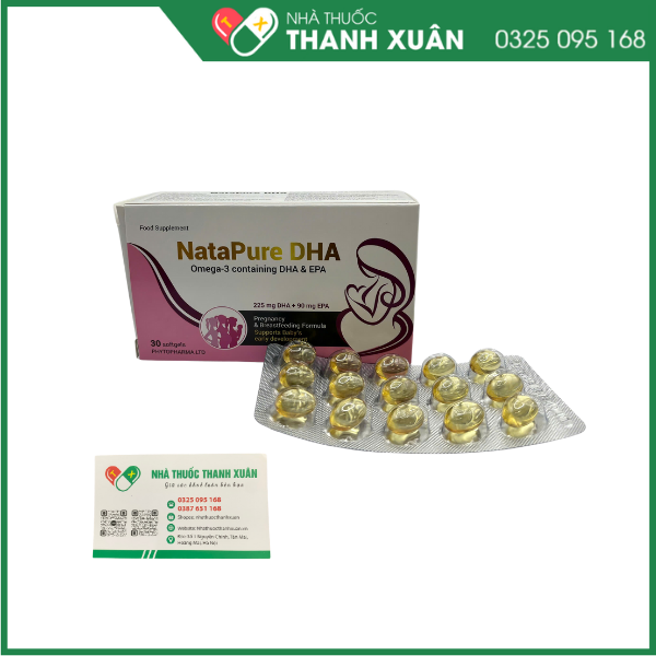 Viên uống NataPure DHA bổ sung DHA, EPA cho cơ thể